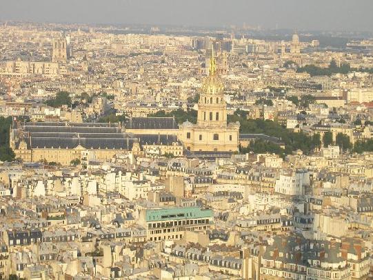 Invalides from top of Eiffel Tower
