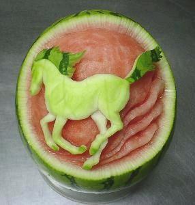 Chinese Watermelon Carving 5